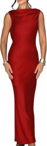 Satin Elegant Sleeveless Cocktail Dress