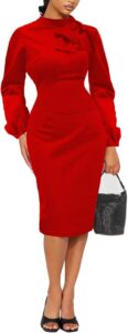 Women's Church Dress Bishop Sleeve