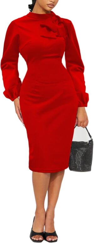 Women's Church Dress Bishop Sleeve